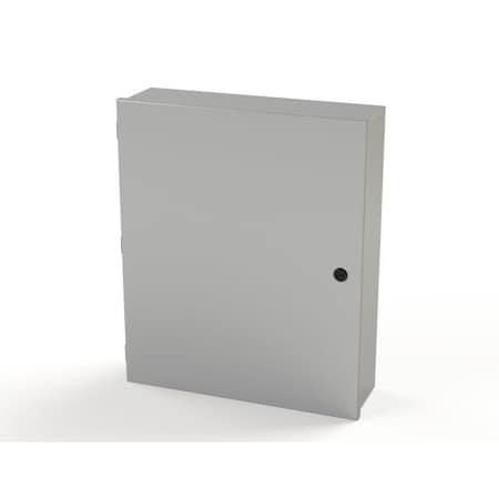 Saginaw Control & Engineering 1/4 Turn Latch Electrical Enclosures, 24 in H, 6 in D, 20 in W, NEMA 1, Carbon Steel SCE-24N2006LP